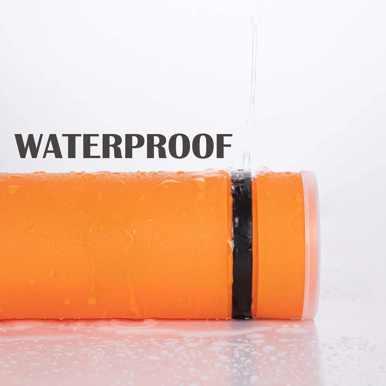 JJRING Orange Poster Tube, 25" to 40" Extendable Poster Storage Holder Tube with Carrying Strap, Poster Carrying Case for Blueprints, Scrolls, Maps and Architect Papers