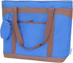 Jumbo Insulated Cooler Bag，Insulated Grocery Bags With Zippered Top Transport Cold Or Hot Food Apply To Delivery Bag