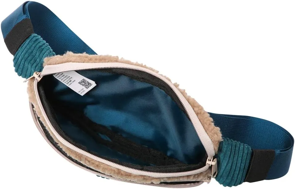 KAVU Snuggy Spectator Belt Bag Fleece Cord Hip Fanny Pack - Evening Dew