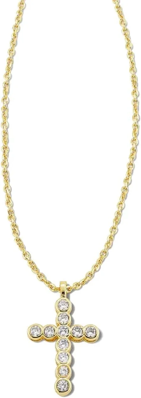 Kendra Scott Cross Crystal Pendant Necklace, Fashion Jewelry for Women