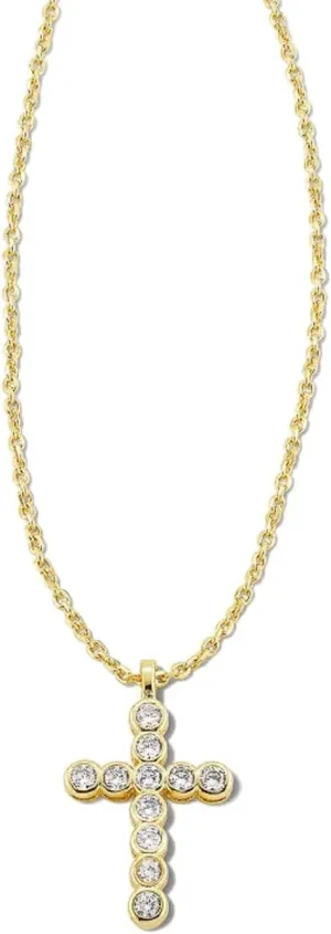 Kendra Scott Cross Crystal Pendant Necklace, Fashion Jewelry for Women