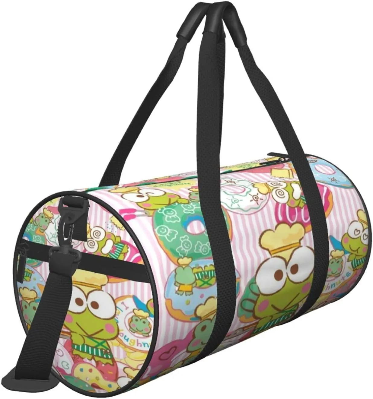 Ker-oppi Duffel Bag Large Capacity Portable Round Travel bag,Travel Sports Bag for Men and Women One Size