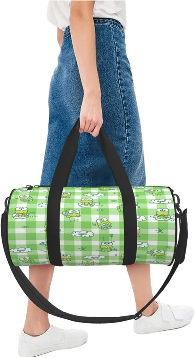 Ker-oppi Duffel Bag Large Capacity Portable Round Travel bag,Travel Sports Bag for Men and Women One Size