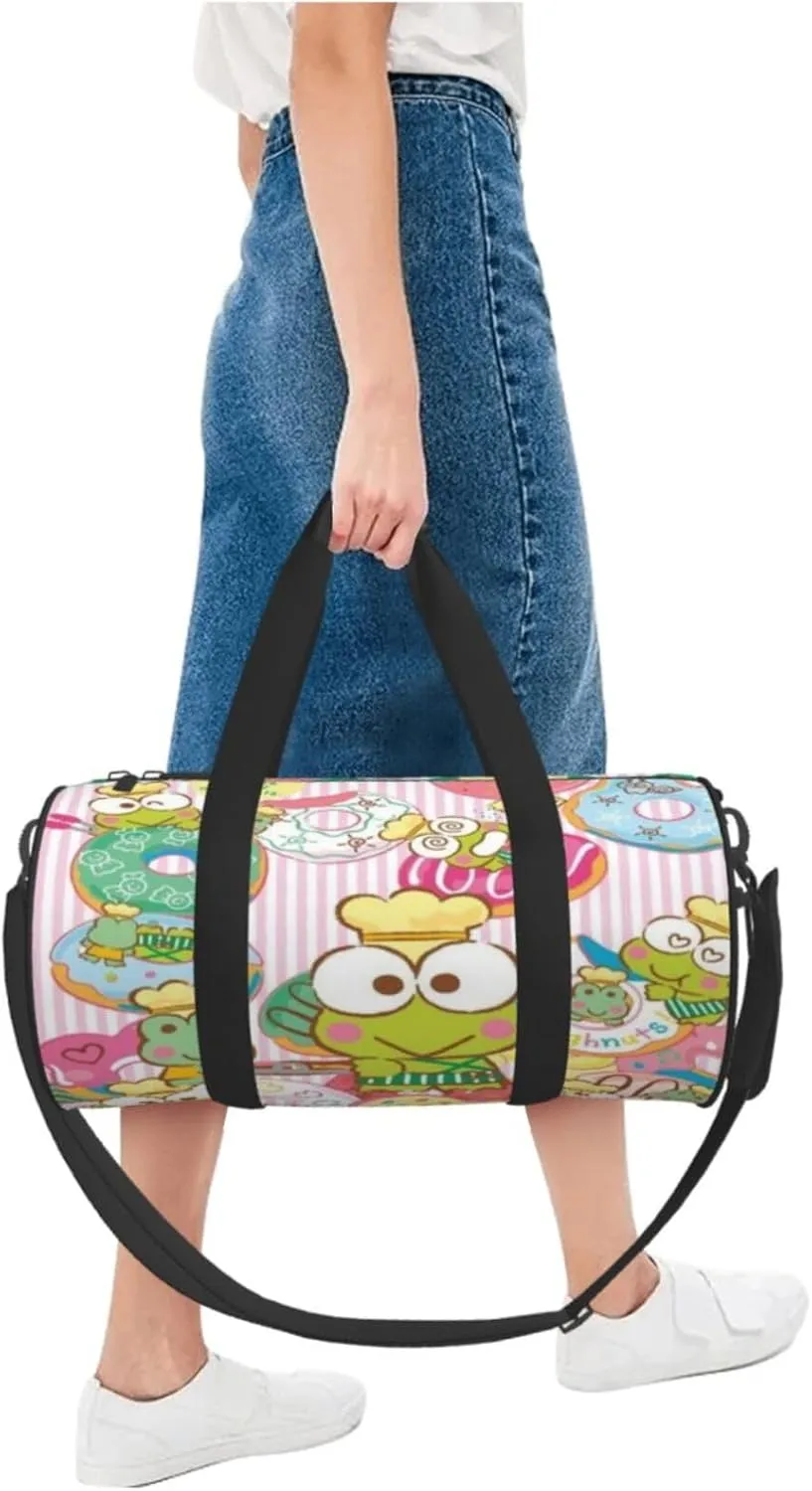 Ker-oppi Duffel Bag Large Capacity Portable Round Travel bag,Travel Sports Bag for Men and Women One Size
