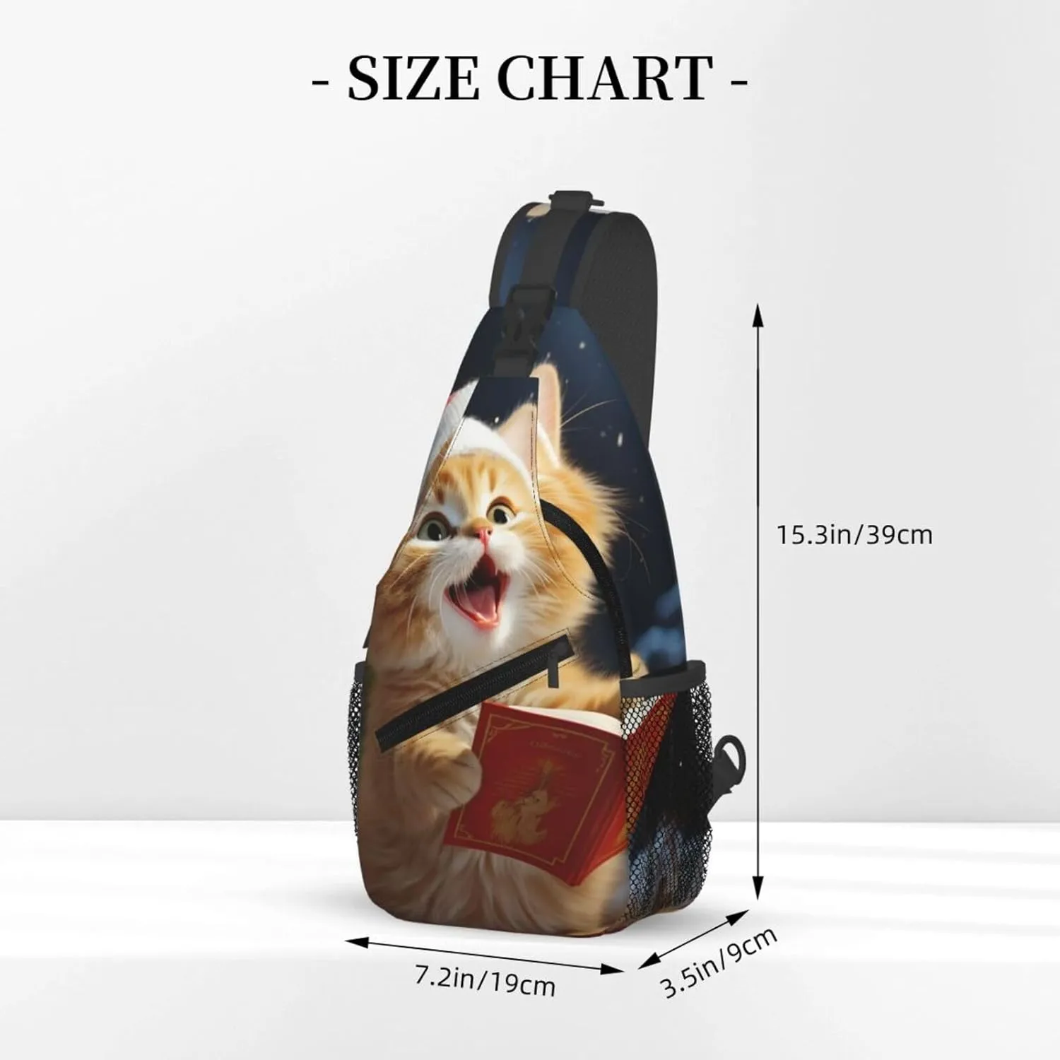 KHiry Sling Bag for Women Men Crossbody Bag Small Sling Backpack Polar Bears Northern Lights Chest Bag Hiking Daypack