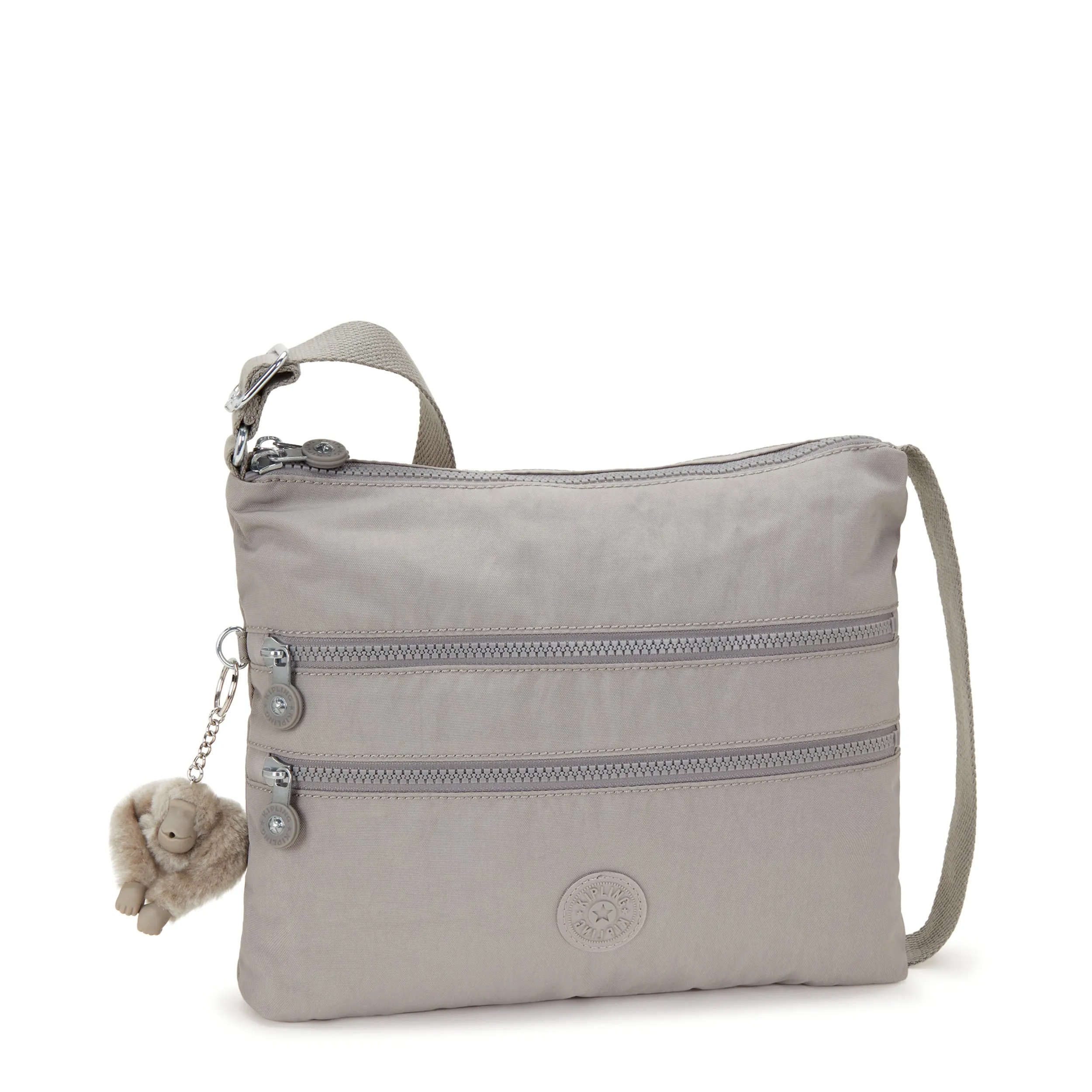 KIPLING-Alvar-Medium crossbody-Grey Gris-13335-89L