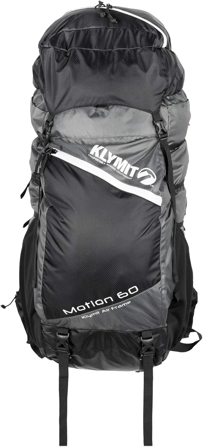 Klymit Motion Multi-Day Pack, Lightweight Multi-Day Hiking Backpack With Air Frame Technology, 60 L