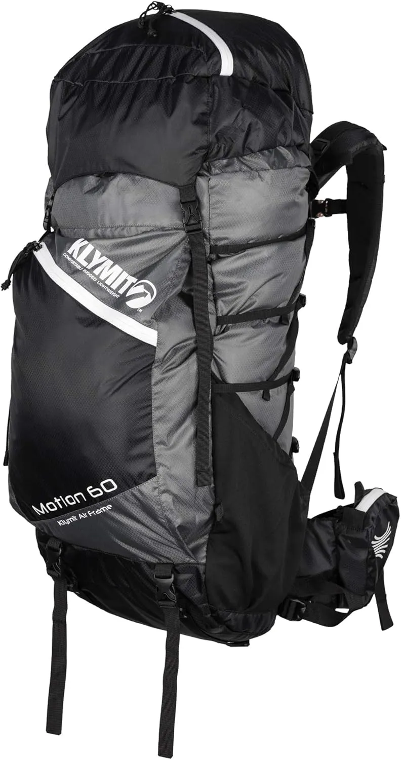 Klymit Motion Multi-Day Pack, Lightweight Multi-Day Hiking Backpack With Air Frame Technology, 60 L