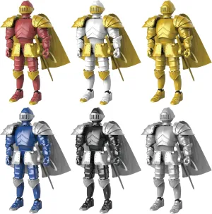 Knight Action Figures, Medieval Action Figures,Knight Armor Action Figure,Multi-Jointed Movable Robot Mannequin (6 Packs)