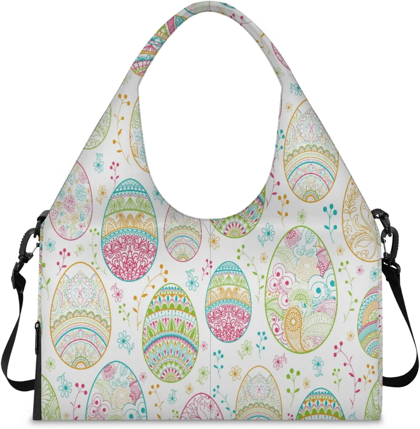 KOBLEN Yoga Gym Bags for Women Duffel Bag with Shoe Compartment and Yoga Mat Portable Weekender Bags for Pilates Travel Offices Workout Beach