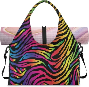KOBLEN Yoga Gym Bags for Women Duffel Bag with Shoe Compartment and Yoga Mat Portable Weekender Bags for Pilates Travel Offices Workout Beach