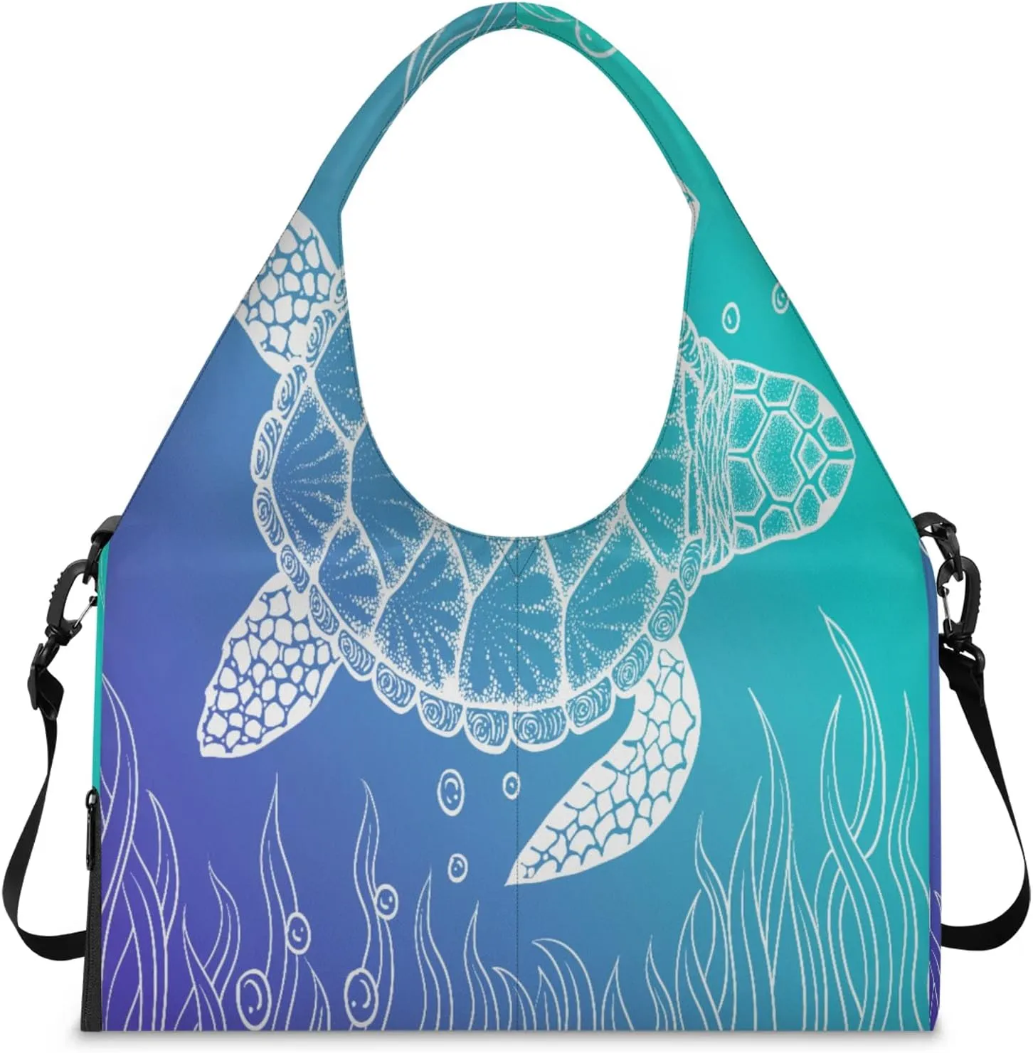 KOBLEN Yoga Gym Bags for Women Duffel Bag with Shoe Compartment and Yoga Mat Portable Weekender Bags for Pilates Travel Offices Workout Beach
