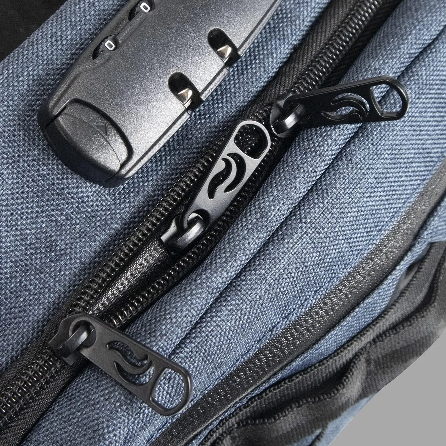 Kross Smell Proof Fanny Pack Hipster Bag w/Combo Lock (Gray)