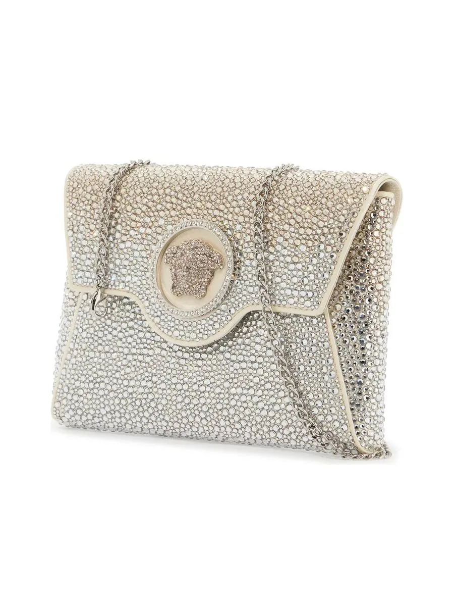La Medusa Envelope Clutch With Crystals