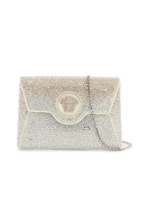 La Medusa Envelope Clutch With Crystals