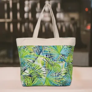Ladies Tropical Grass Leaf Shoulder Bag