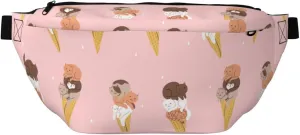 Large Fanny Packs for Women Men Cross Body - Funny Cartoon Cat Cone Travel Crossbody Bags for Women Trendy, Belt Bag for Women Men Crossbody, Waist Bag for Women With Adjustable Strap