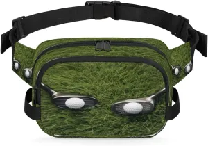 Lawn Golf Men's and Women's Waist Pack Crossbody Golf Ball Waist Pack Running Strap, Adjustable Shoulder Strap - For Hiking and Running Exercise Fitness