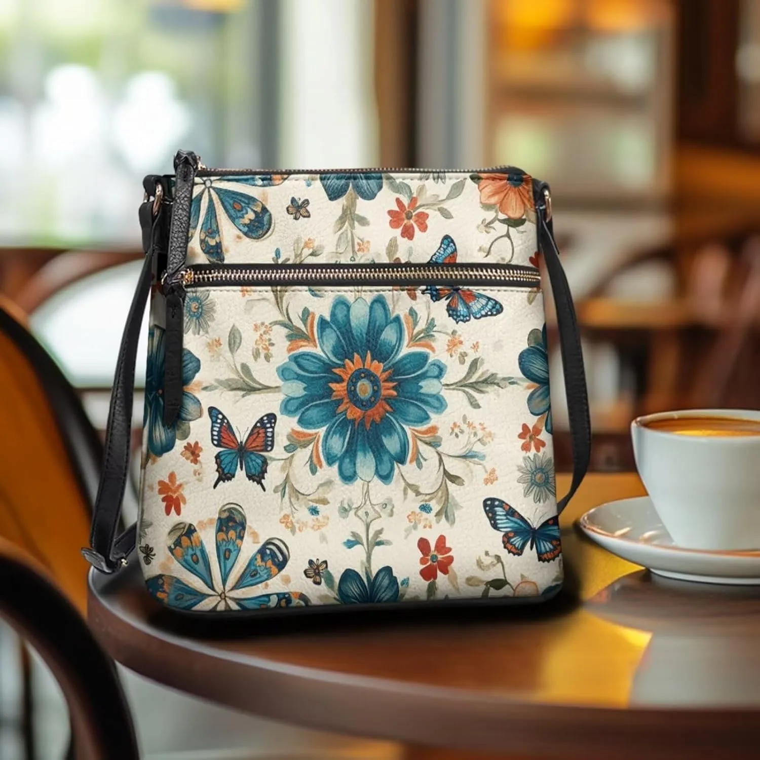 Leather Crossbody Bags for Women Fashion Shoulder Bag Casual Hobo Purses for Women Handbags
