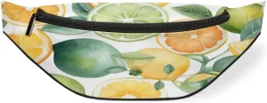Lemons Watercolor Fanny Pack for Women Men Waist Pack Crossbody Bag with Adjustable Belt for Travel Hiking Running Cycling Festivals