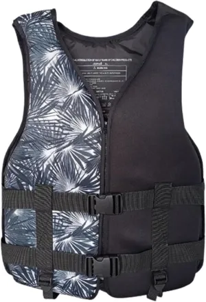 Life Jackets with Adjustable Belt and Zipped, Swimming Jacket for Boating Fishing Surfing(Black B,Large)