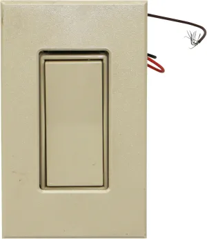 Lightolier ITSMSI Controls Intellisight Low-Voltage Momentary Switch Decorator 3-Way, Ivory