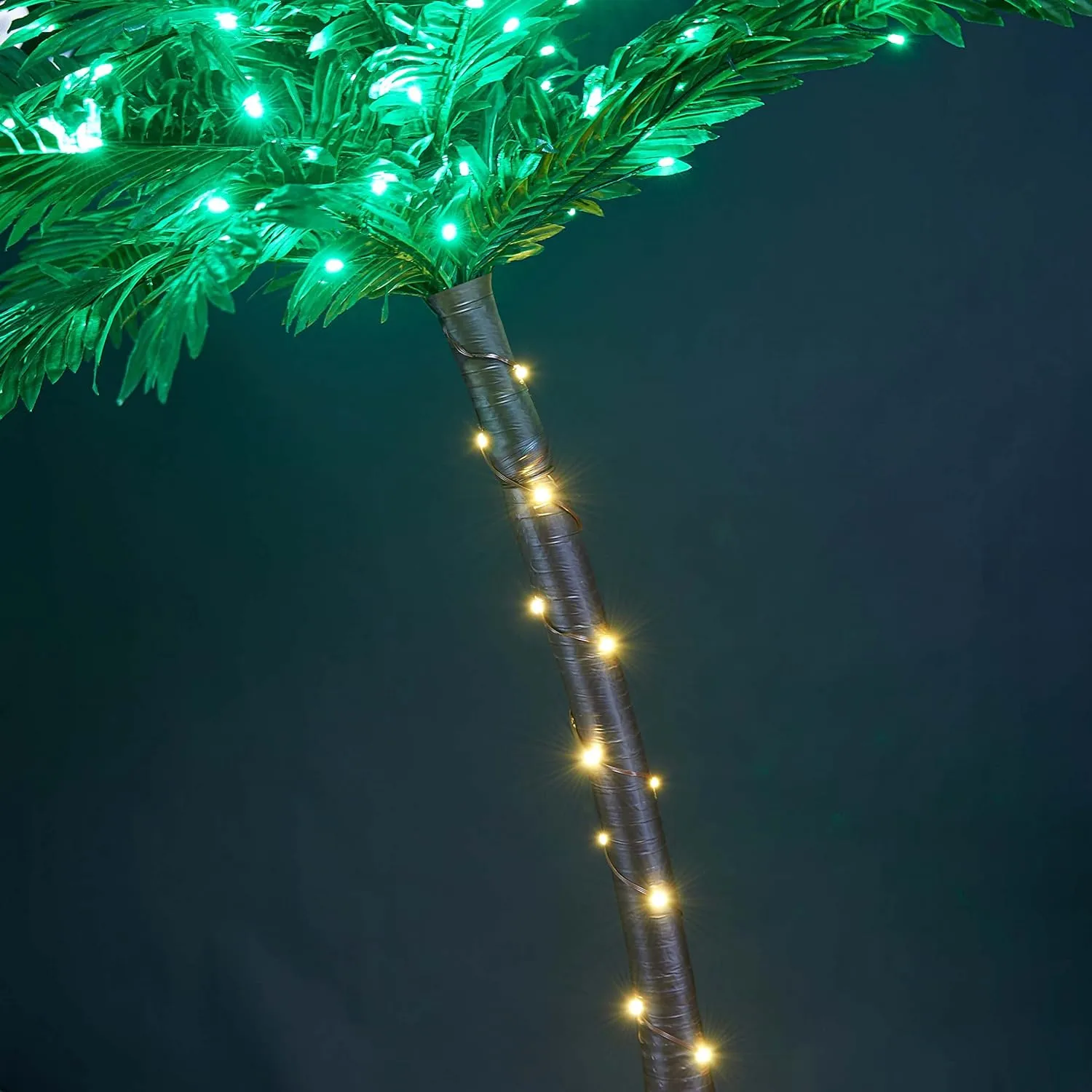 Lightshare 5FT Artificial Lighted Palm Tree, 56LED Lights, Decoration for Home,Party, Christmas, Nativity, Outside Patio