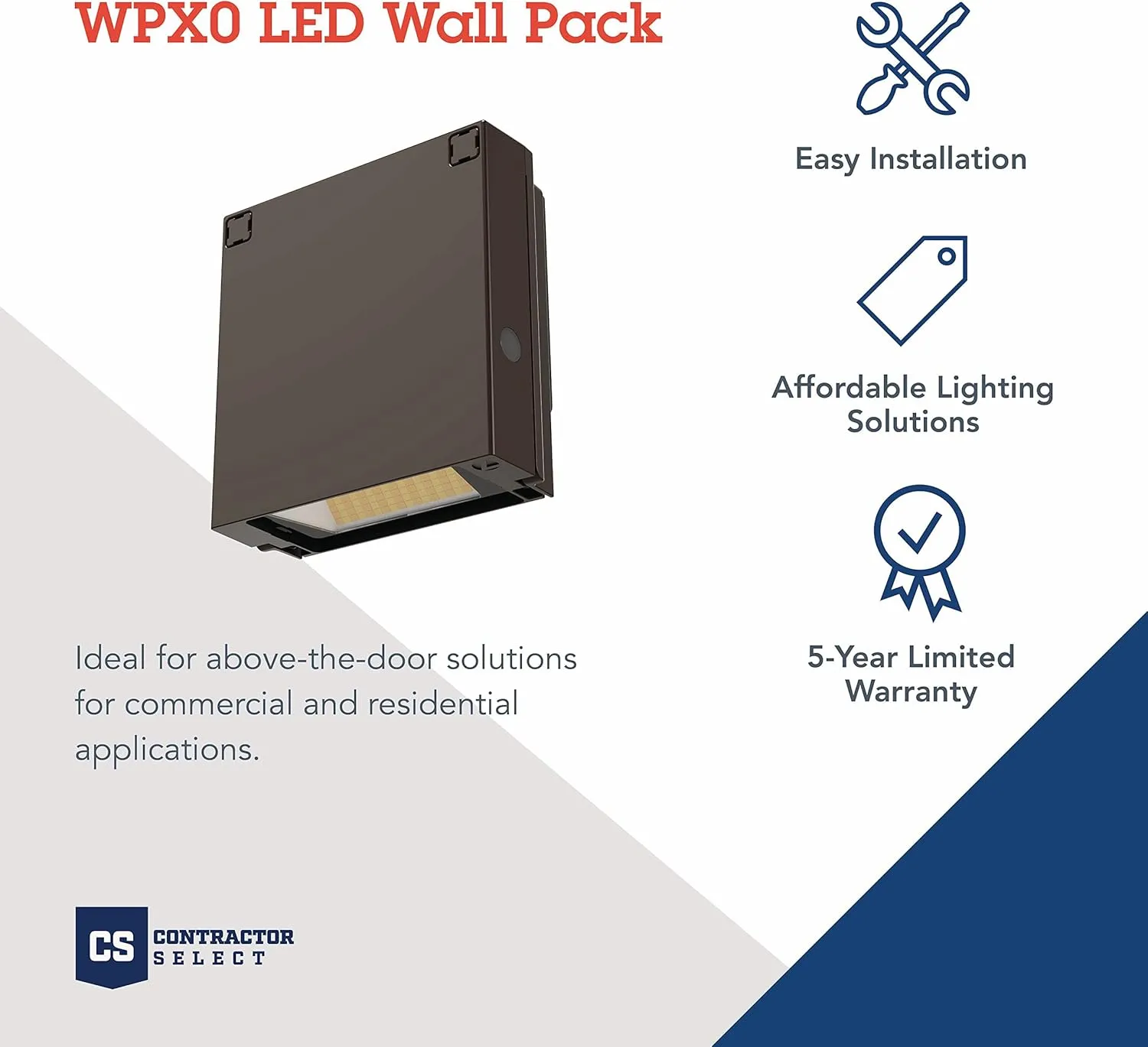 Lithonia Lighting WPX0 LED ALO SWW2 MVOLT PE DDBXD M2 Switchable Outdoor MVOLT Photocell Wallpack, Dark Bronze
