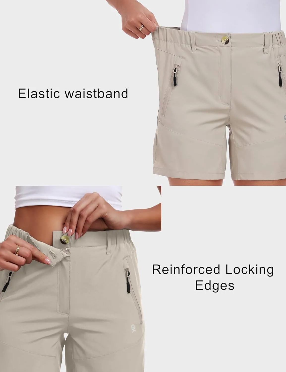 Little Donkey Andy Women's Quick Dry Lightweight Stretch Shorts Outdoor Short Active Hiking Golf