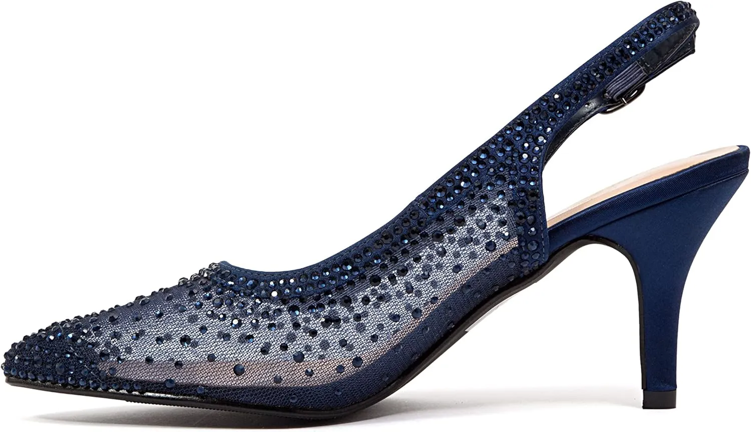 Lola Embellished Pointed Toe Slingback Pump