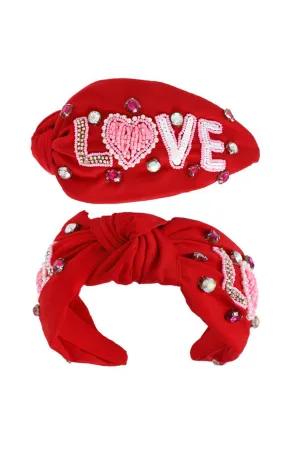 Love Beaded Headband