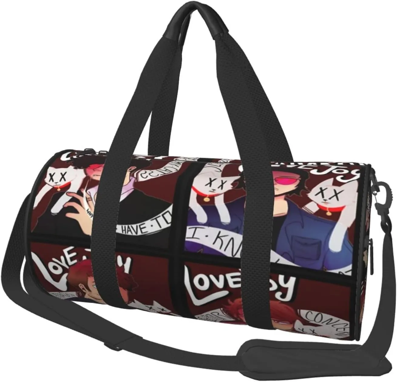 Lovejoy are you alright Duffel Bag Large Capacity Portable Round Travel bag,Travel Sports Bag for Men and Women One Size