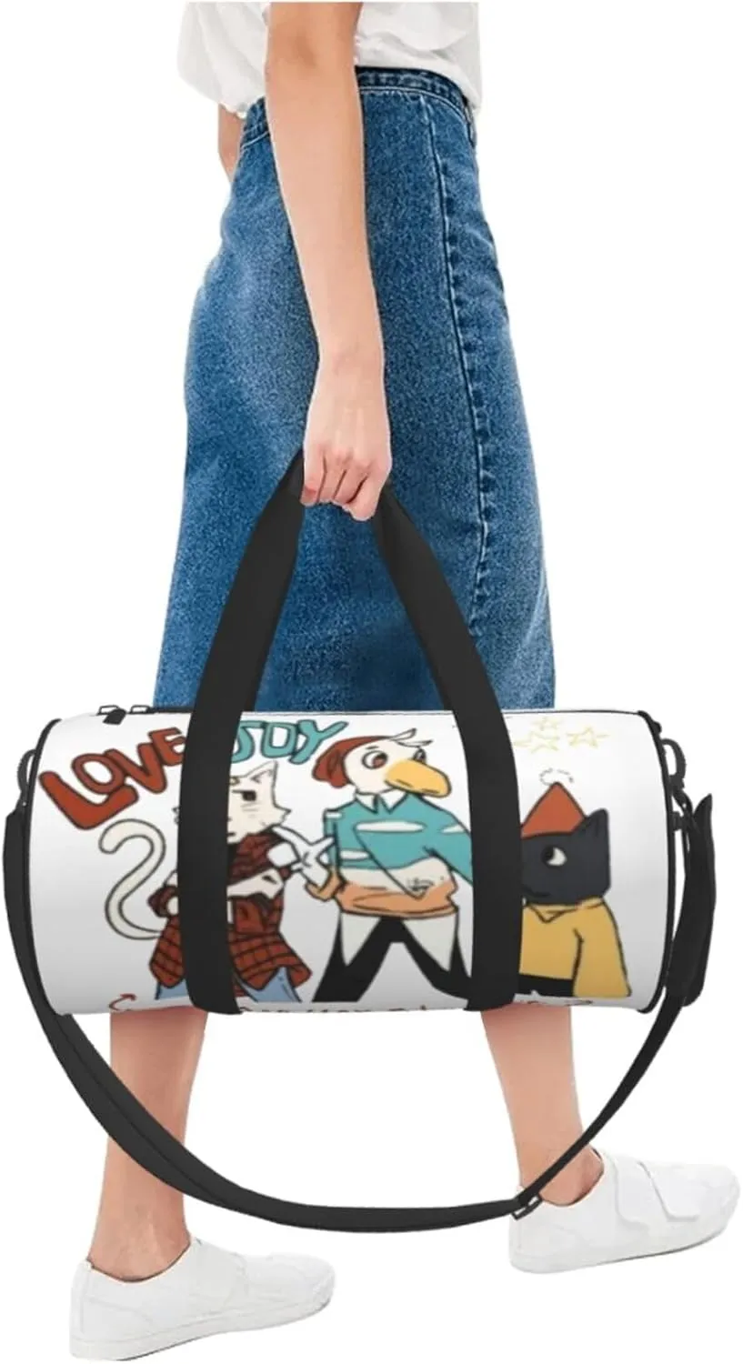 Lovejoy are you alright Duffel Bag Large Capacity Portable Round Travel bag,Travel Sports Bag for Men and Women One Size