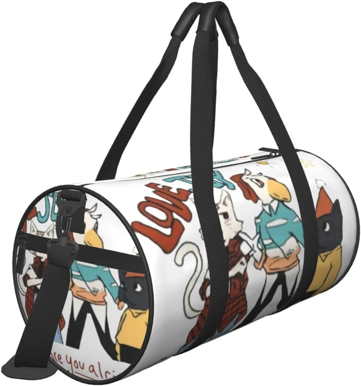 Lovejoy are you alright Duffel Bag Large Capacity Portable Round Travel bag,Travel Sports Bag for Men and Women One Size