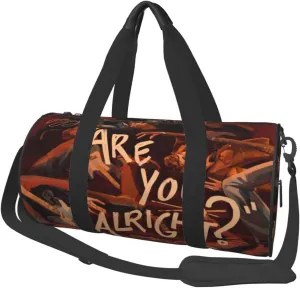 Lovejoy are you alright Duffel Bag Large Capacity Portable Round Travel bag,Travel Sports Bag for Men and Women One Size