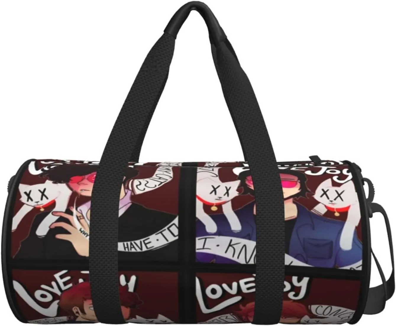 Lovejoy are you alright Duffel Bag Large Capacity Portable Round Travel bag,Travel Sports Bag for Men and Women One Size