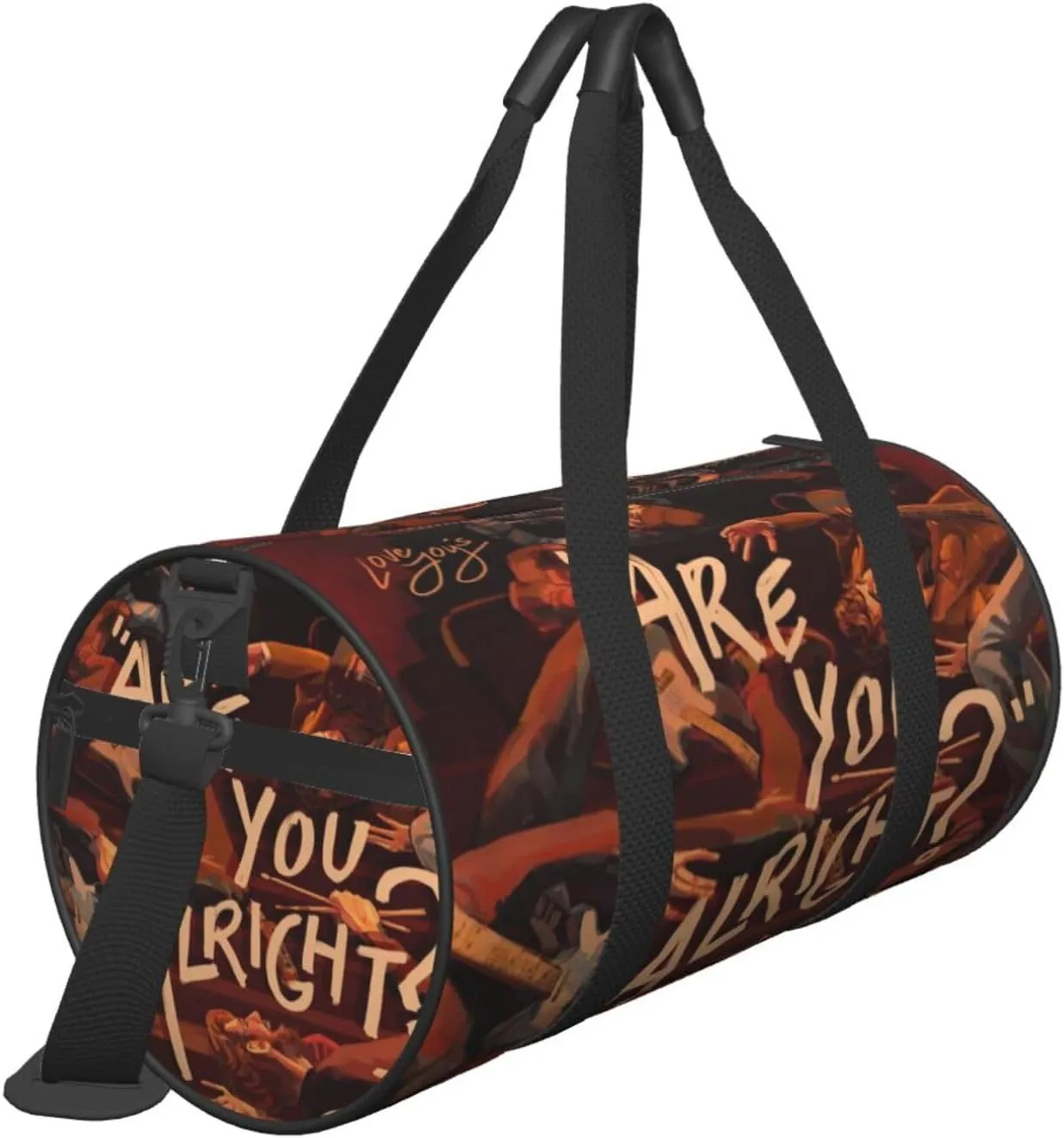 Lovejoy are you alright Duffel Bag Large Capacity Portable Round Travel bag,Travel Sports Bag for Men and Women One Size