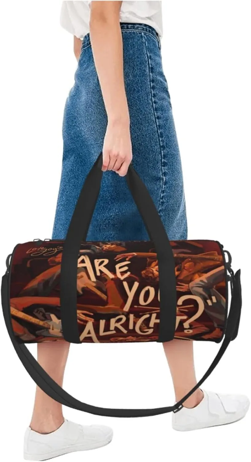 Lovejoy are you alright Duffel Bag Large Capacity Portable Round Travel bag,Travel Sports Bag for Men and Women One Size
