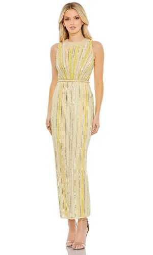 Mac Duggal 93752 - Hand Beaded Embellished Sheath Dress