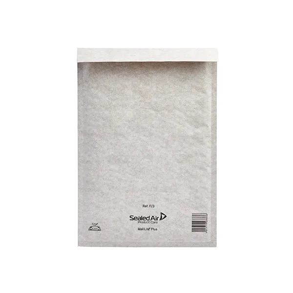 Mail Lite   Bubble Lined Postal Bag Size F/3 220x330mm Oyster White (Pack of 50) MLPF/3