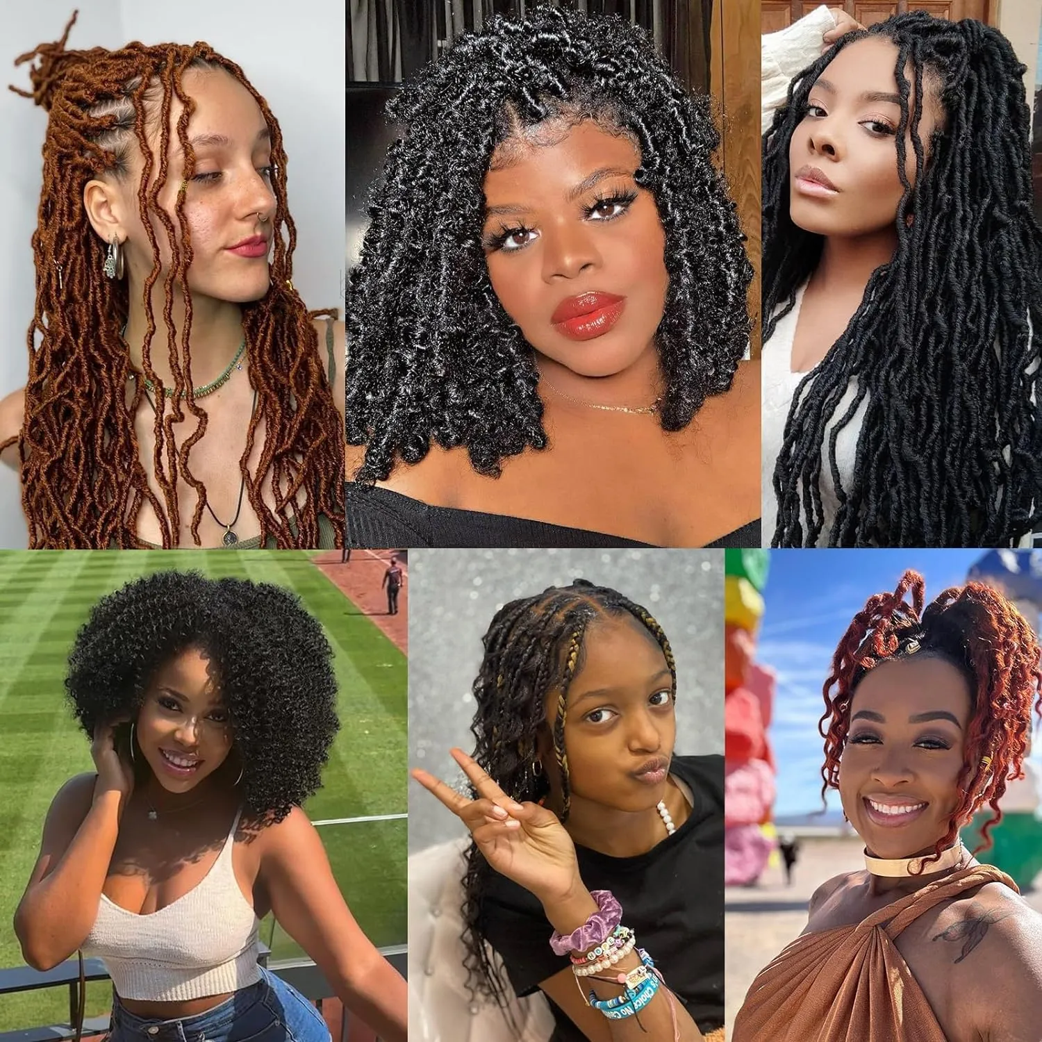 Marley Twist Braiding Hair, Pre-Separated Springy Afro Twist Hair Kinky Twist Crochet Hair Braids for Distressed Soft Locs Spring Twist Hair for Women (1B/30/27#, 12 Inch(Pack of 8))