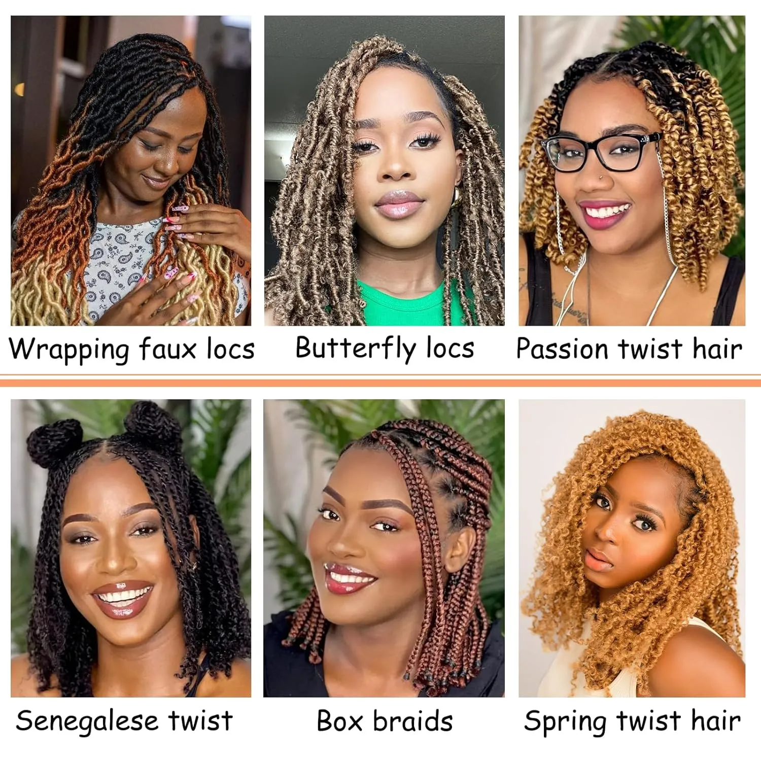 Marley Twist Braiding Hair, Pre-Separated Springy Afro Twist Hair Kinky Twist Crochet Hair Braids for Distressed Soft Locs Spring Twist Hair for Women (1B/30/27#, 12 Inch(Pack of 8))