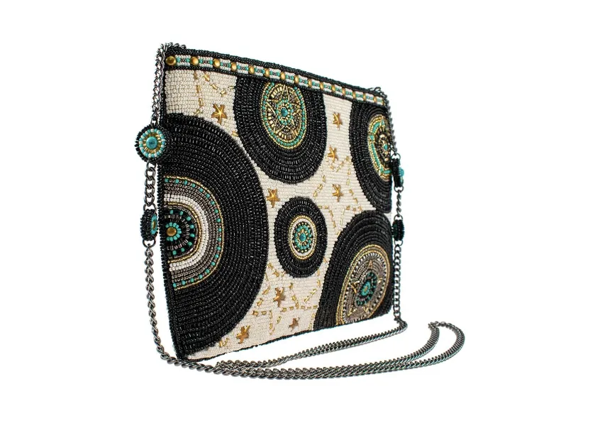 Mary Frances Turntable Crossbody Clutch Records Handbag