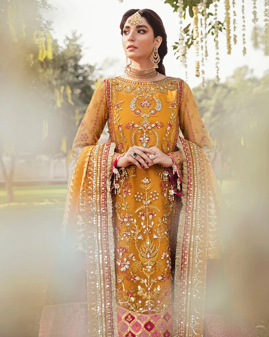 Masakali Embroidered Net 3-Piece Suit WU-03