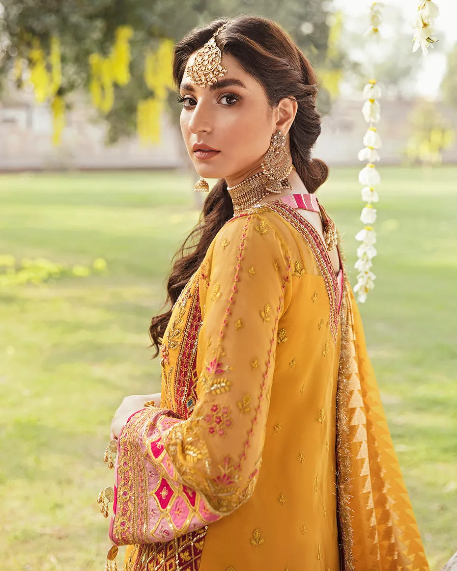 Masakali Embroidered Net 3-Piece Suit WU-03