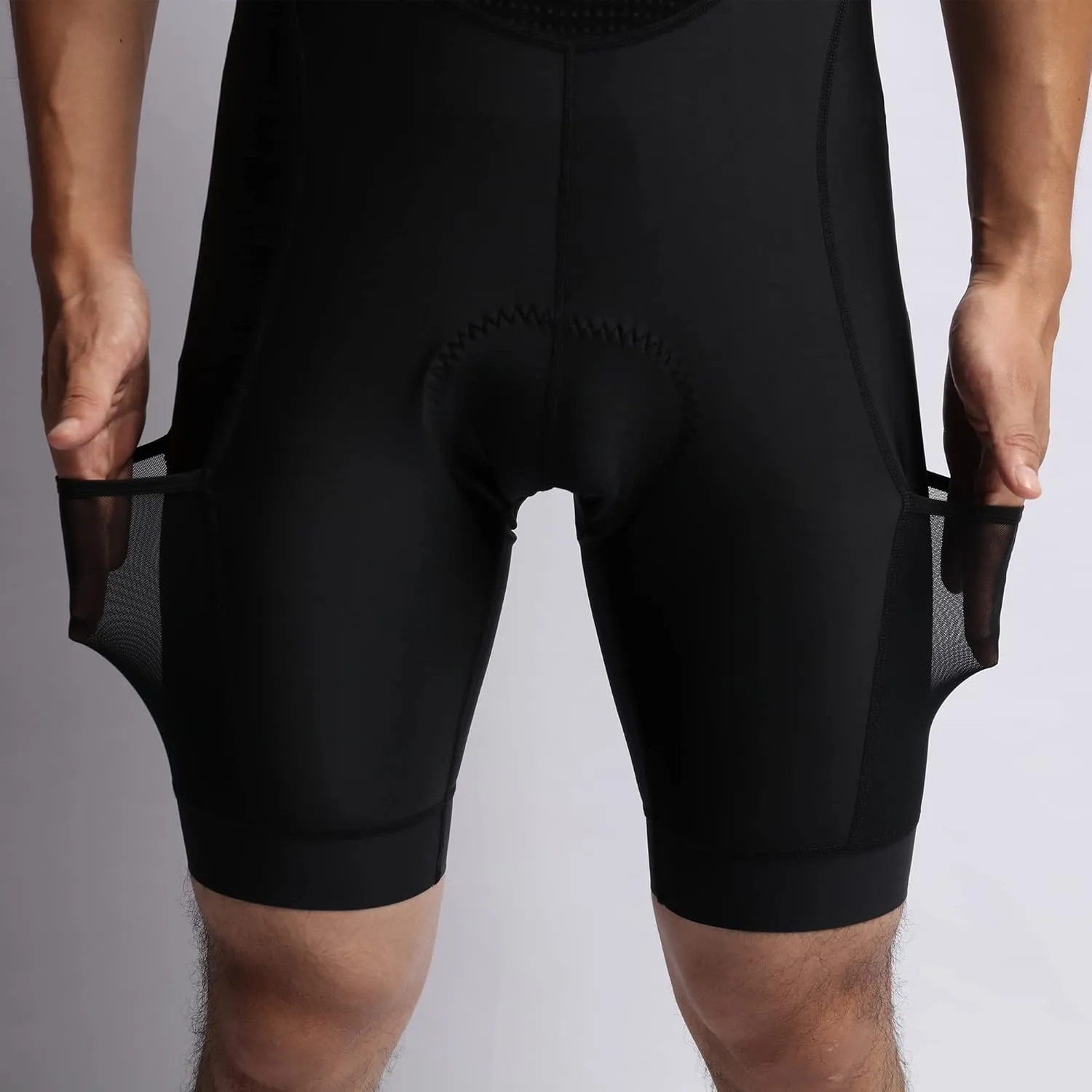 Men's Cycling Jersey Set Cycling Kit Bicycle Jersey Rear Zipper Pocket Bike Bib Shorts with Pockets Race Fit High Density Pad