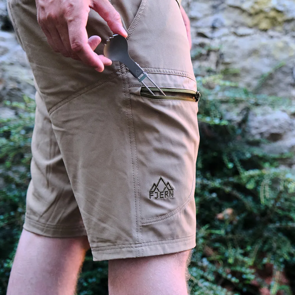 Mens Klatring Softshell Shorts (Sandstone)