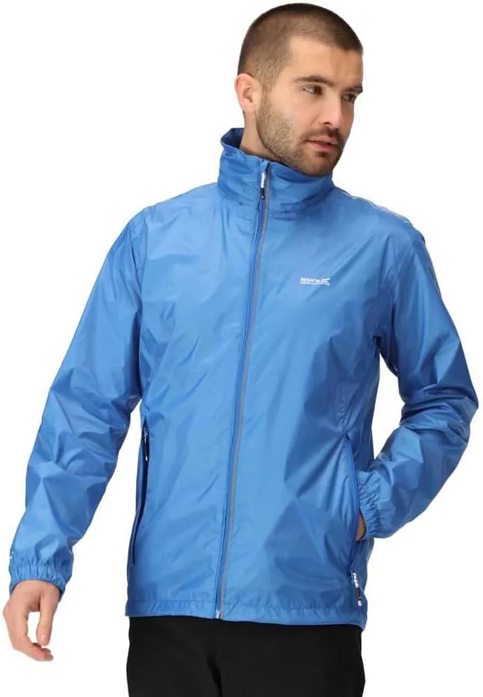 Mens Lyle IV Waterproof Breathable Packable Jacket Coat, Strong Blue, S, Strong Blue, Small