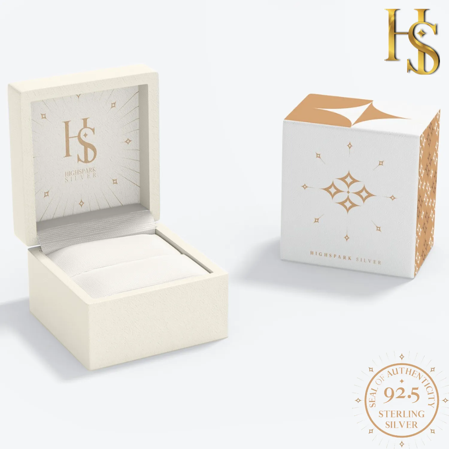 Mens Midnight Sparkling Square Stud embellished with Sparkling Zirconia