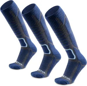 Merino Wool Ski Socks for Men & Women, Knee-High Winter Thermal Snowboarding Socks Packs